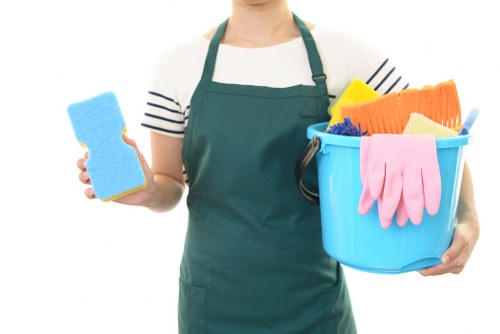 Professional Roehampton cleaners working in a tidy home interior