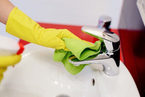 Local Roehampton cleaner preparing a kitchen for a one-time deep clean