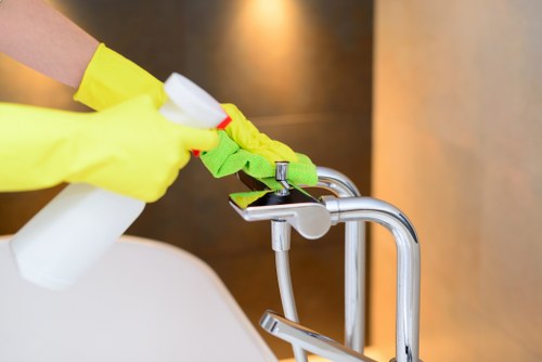 Local cleaners preparing a Roehampton property for handover