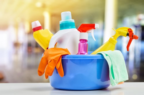 Kitchen and bathroom cleaning during a move out service